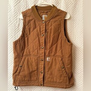 Carhartt Tan Quilted Vest